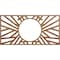 Ekena Millwork Hoover Wood Fretwork Pierced Ceiling Medallion, Walnut, 34"W x 17"H x 12 5/8"ID x 1/4"T CMWP34X17X0250HOWA - alternate 1